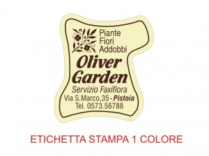 Etichette adesive per fioristi, fiorai e vivaisti (mm 35x30)  (cod.23G)